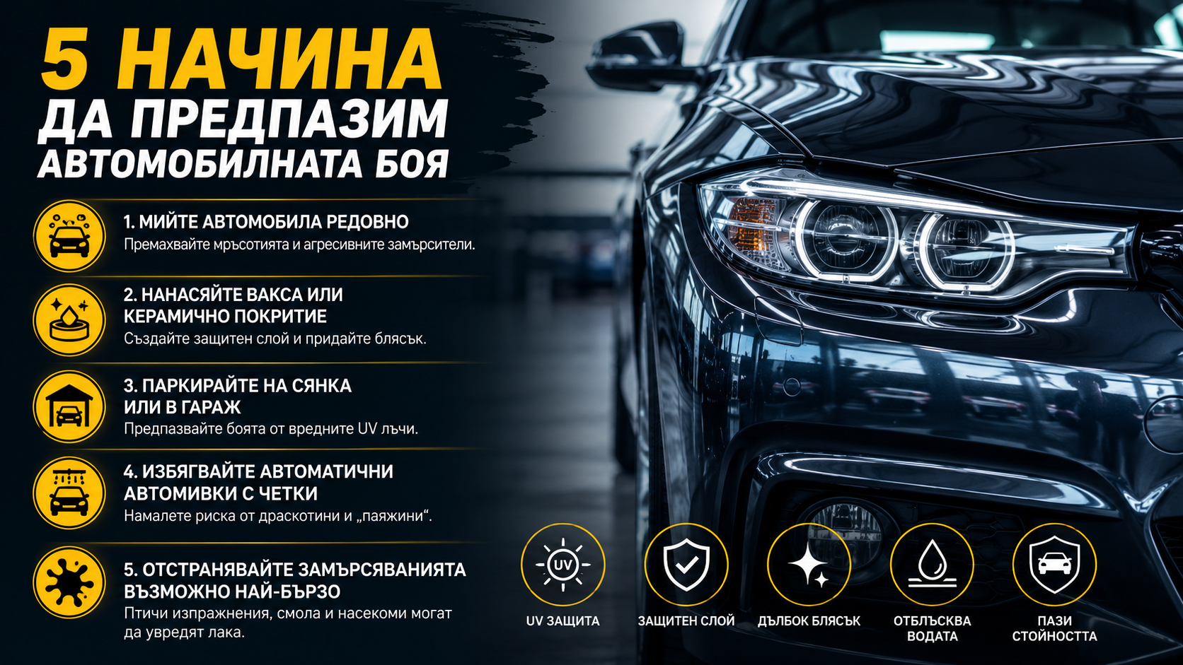 5 начина да предпазим автомобилната боя